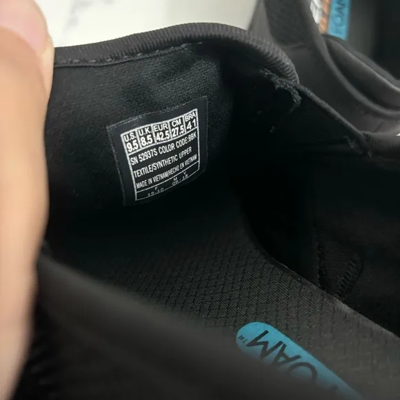 Skechers Men’s 9.5 Slip On Sneakers Equalizer Black Mesh